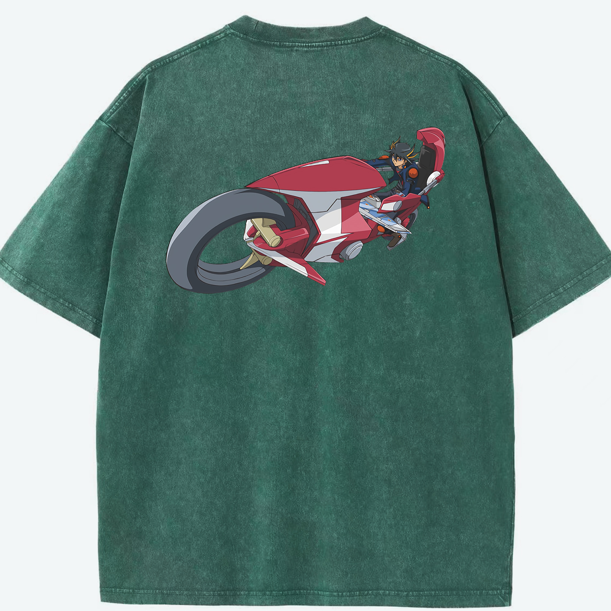 （画像用） 遊☆戯☆王 Yu-Gi-Oh! 綿100% ヴィンテージ風 半袖Tシャツ（背面プリント）